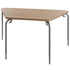 Numbers™ High Range Trapezoid Table 30 x 60 — Adjustable Height Trapezoid Table in French Pear