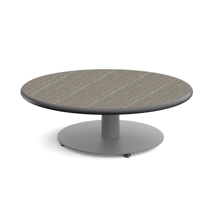 Cafe Table Round Top, Circular Base — Shown with 16