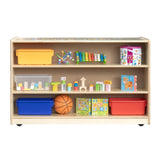 2 Sided Workstation with Cubbies on Casters | Trojan Classroom Furniture Easels & Art Trojan Classroom Furniture 