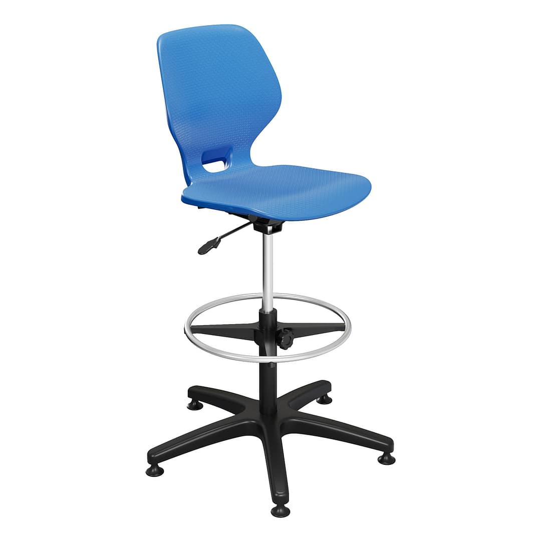 Numbers™ Adjustable Height Stool — Model 22843 in Persian Blue