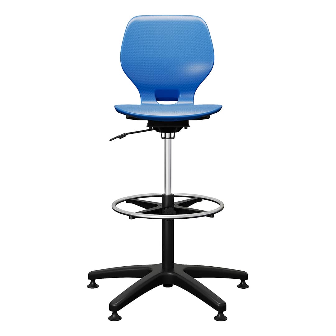 Numbers™ Adjustable Height Stool — Model 22843 in Persian Blue