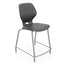 Numbers™ Fixed Height Stool — 22" Numbers Fixed Height Stool in Charcoal
