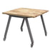 Planner® Studio 48″ Butcher Block Table — Model 25240BUTCHER 48" x 48" @ 40"h, shown in Butcher block top and Charcoal frame.