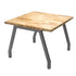 Planner® Studio 48″ Butcher Block Table — Model 25241BUTCHER 48" x 48" @ 40"h, shown in Butcher block top and Charcoal frame.