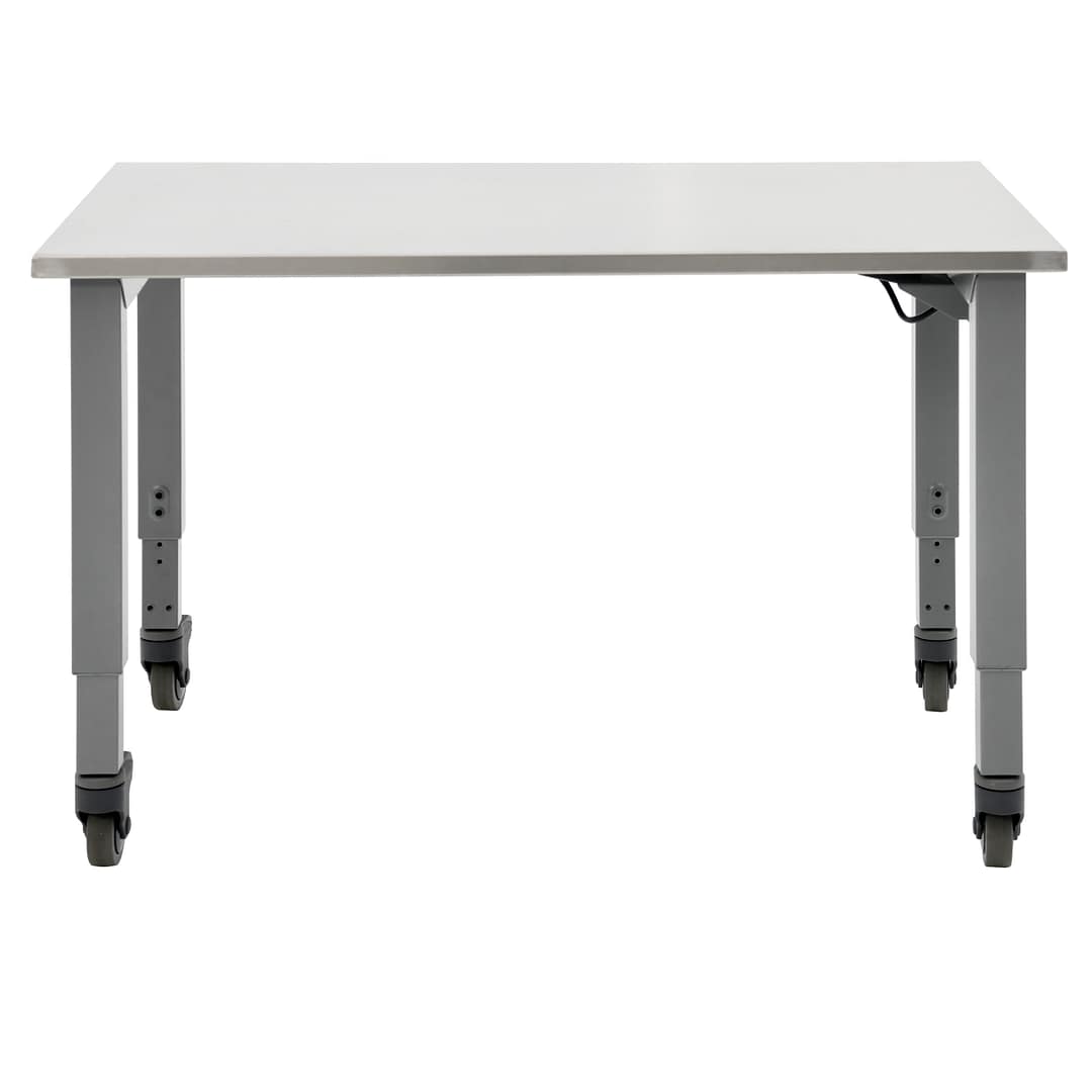 Planner® Studio Stainless Steel Table — Model 25254STAINLESS shown. 30x48 w/casters.