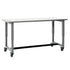 Planner® Studio Stainless Steel Table — Model 25258STAINLESS shown. 30x72 w/casters.