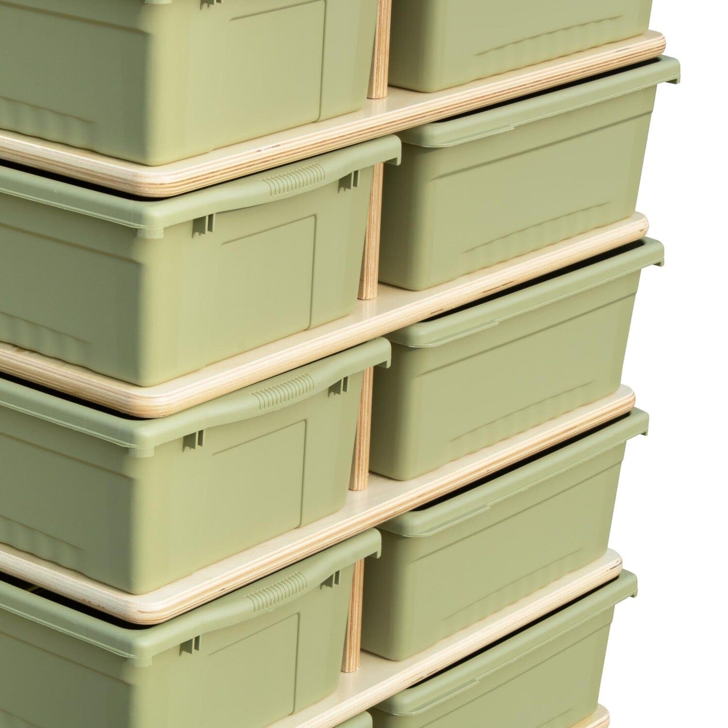 4 Sided Large Bin Storage Towers | Trojan Classroom Furniture Cubby & Multi-Storage Trojan Classroom Furniture 