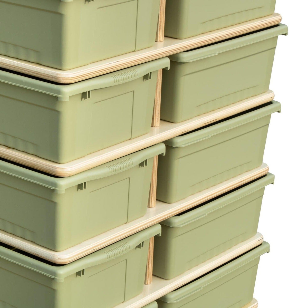 4 Sided Large Bin Storage Towers | Trojan Classroom Furniture Cubby & Multi-Storage Trojan Classroom Furniture 