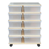 4 Sided Large Bin Storage Towers | Trojan Classroom Furniture Cubby & Multi-Storage Trojan Classroom Furniture 
