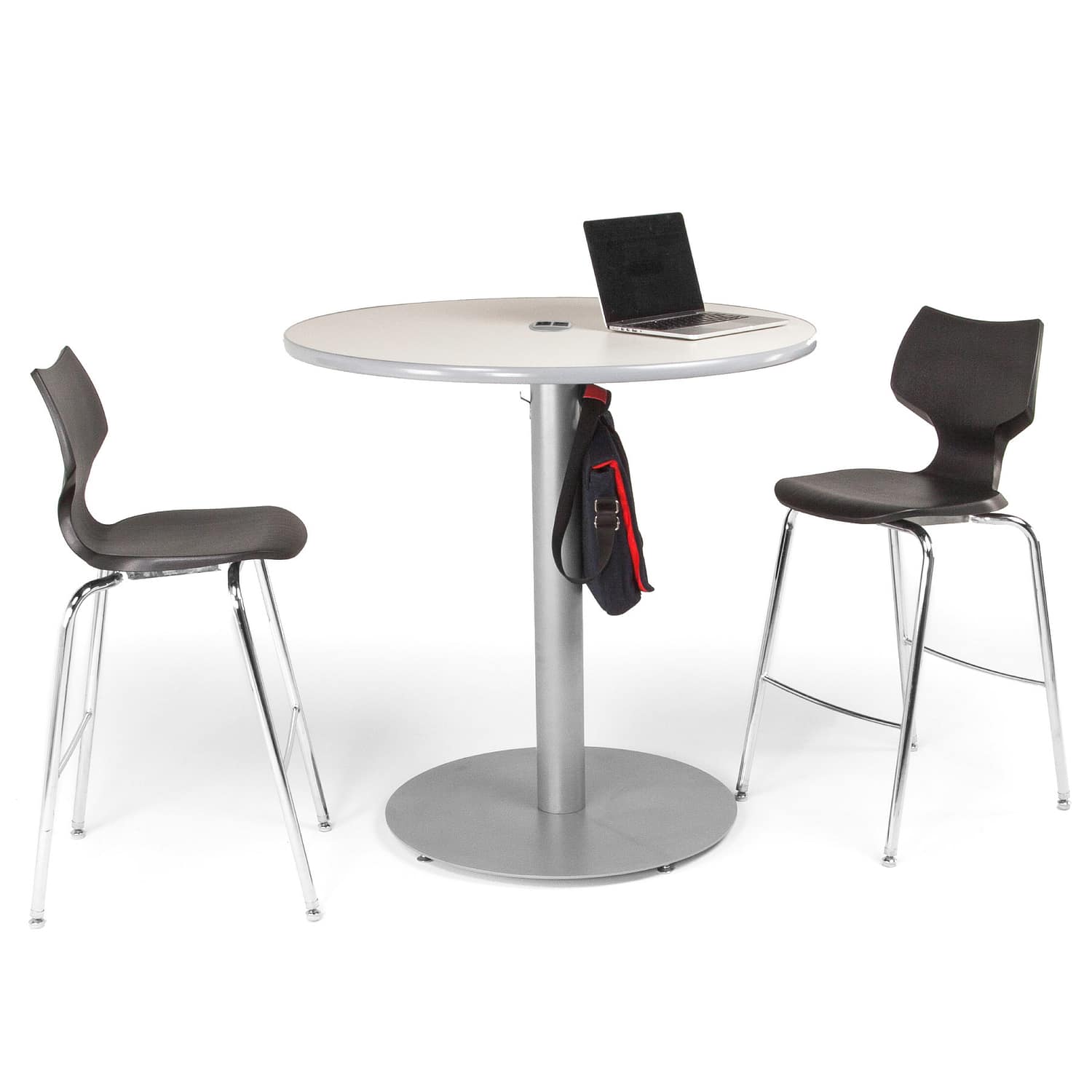 Cafe Table Round Top, Circular Base — 30" Circular Base @ 42" Standing Height, with 36" round top.