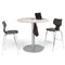 Cafe Table Round Top, Circular Base — 30" Circular Base @ 42" Standing Height, with 36" round top.