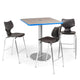 Cafe Table Square Top, Circular Base — 24" Circular Base @ 42" Standing Height, with 36" square top.