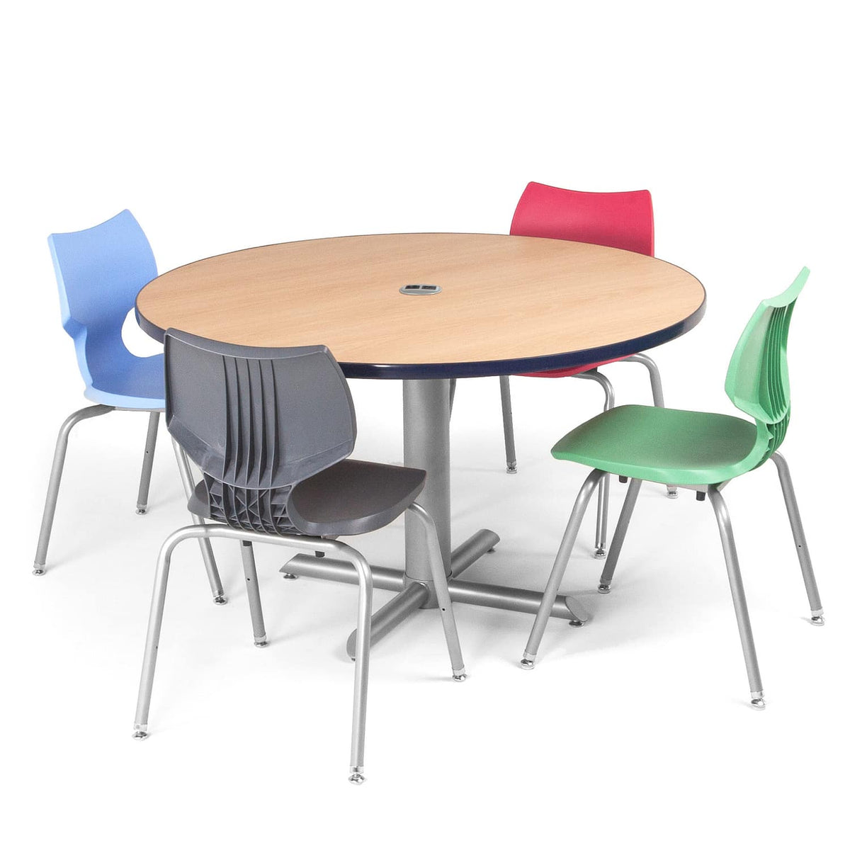 Cafe Table Round Top, Criss-Cross Base — 30