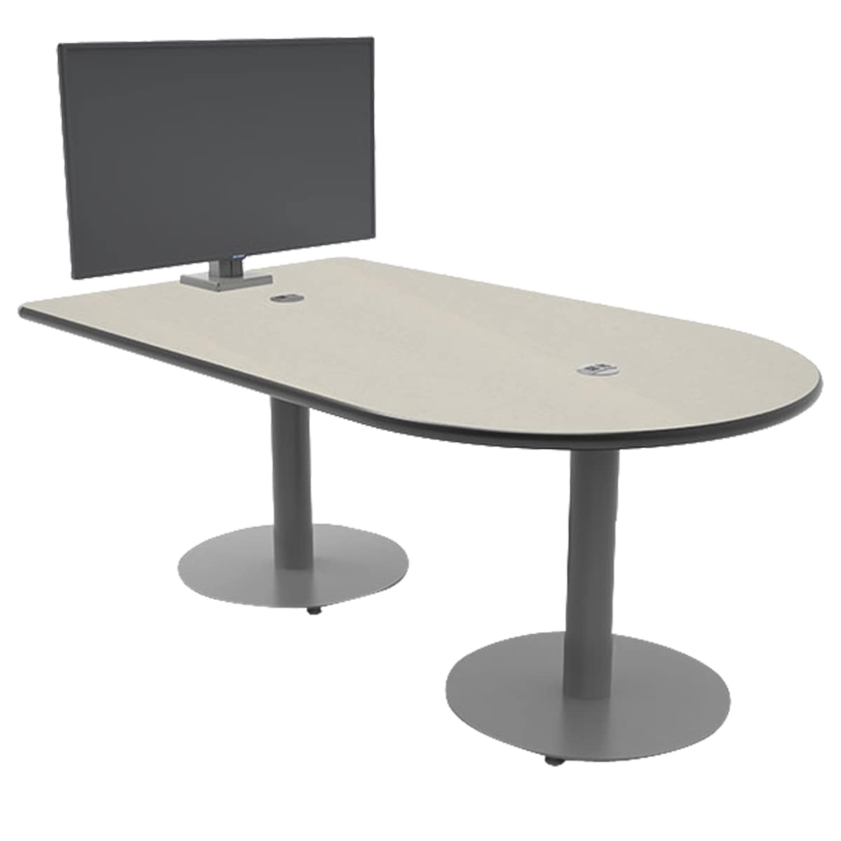 Multimedia Cafe Tables — 01555, Shown with optional Mount