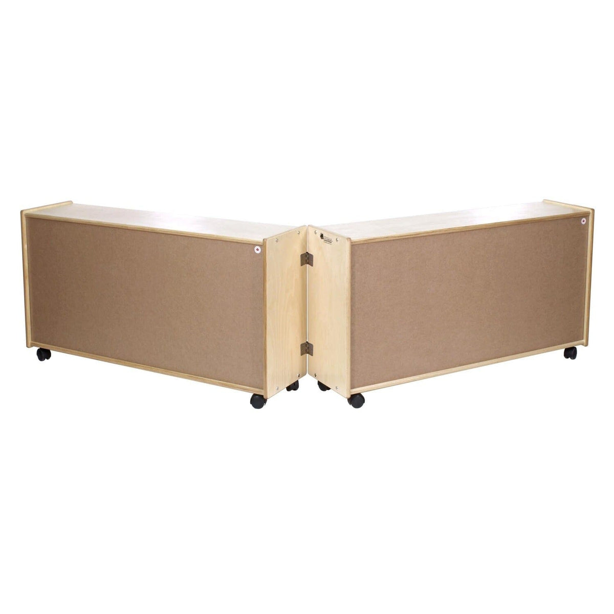 Low Narrow Hinged Shelving