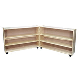 Adjustable 2 Shelf Hinged Units: Tall & Narrow | Trojan Classroom Furniture Early Learning Tables & Seating Trojan Classroom Furniture 