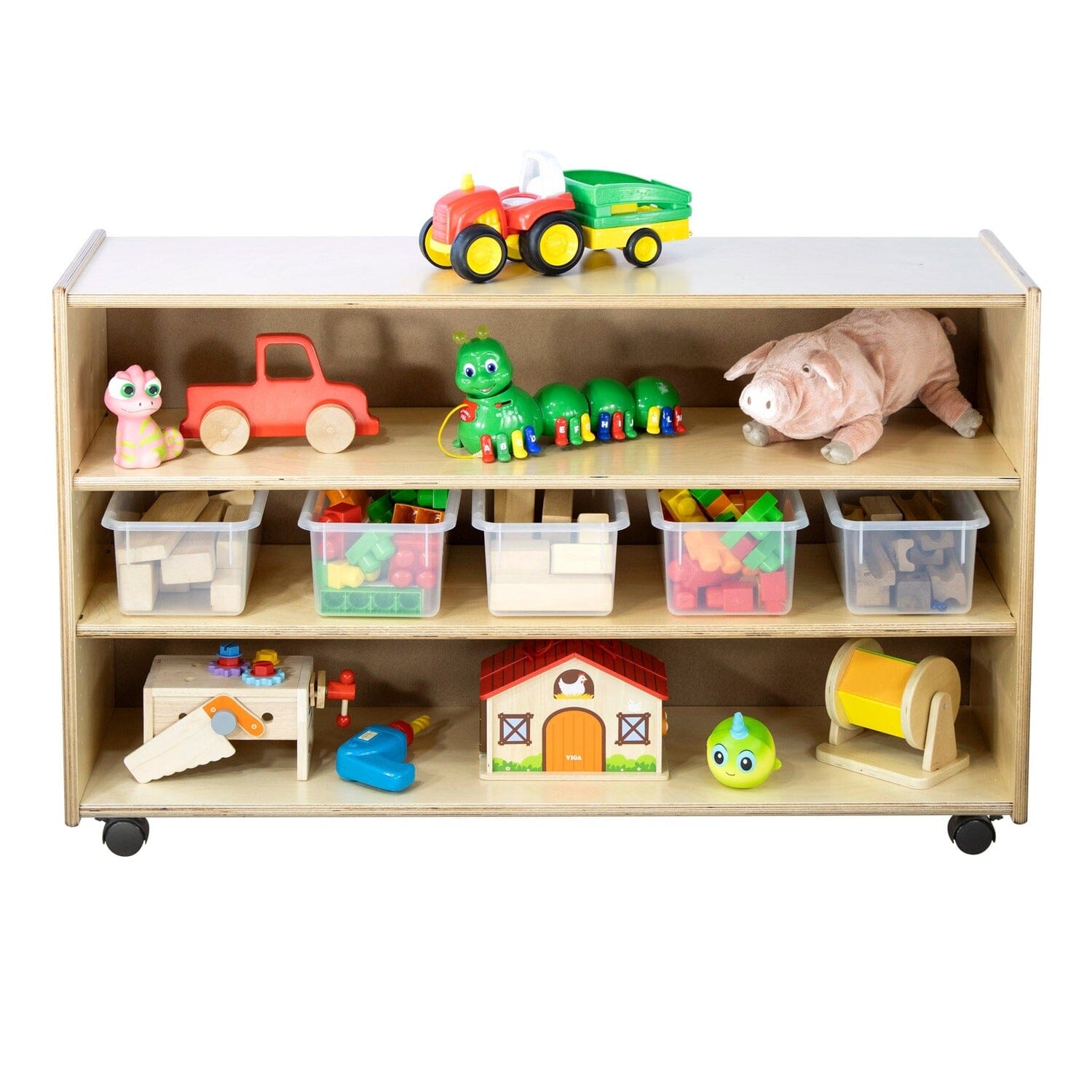 Adjustable 2 Shelf Units: Mid-Height & Deep | Trojan Classroom Furniture Early Learning Tables & Seating Trojan Classroom Furniture 