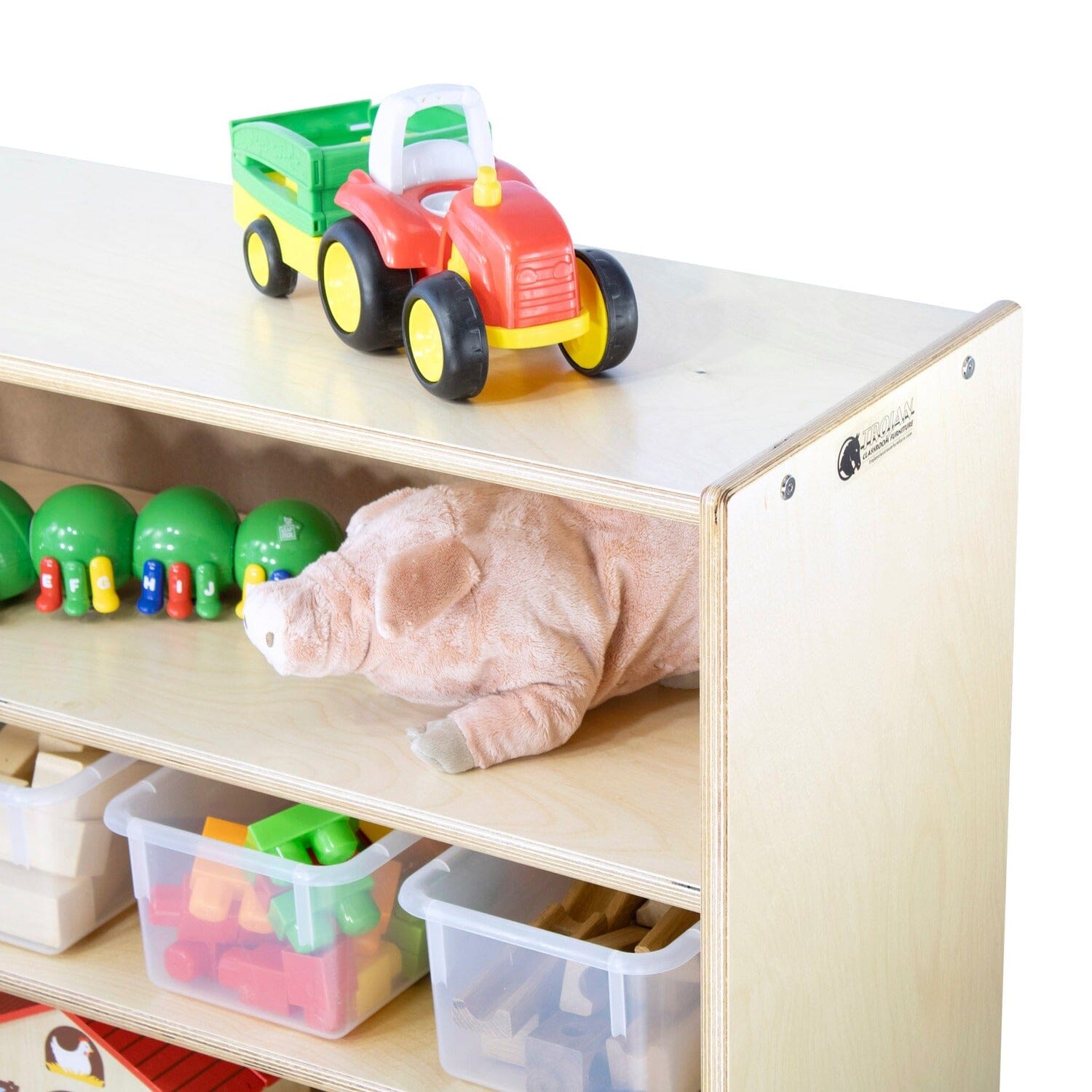 Adjustable 2 Shelf Units: Mid-Height & Deep | Trojan Classroom Furniture Early Learning Tables & Seating Trojan Classroom Furniture 