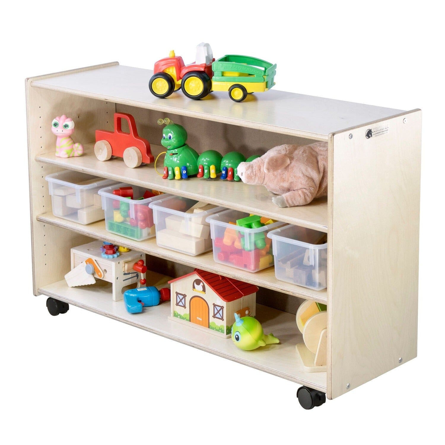 Adjustable 2 Shelf Units: Mid-Height & Deep | Trojan Classroom Furniture Early Learning Tables & Seating Trojan Classroom Furniture 