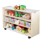 Adjustable 2 Shelf Units: Mid-Height & Deep | Trojan Classroom Furniture Early Learning Tables & Seating Trojan Classroom Furniture 