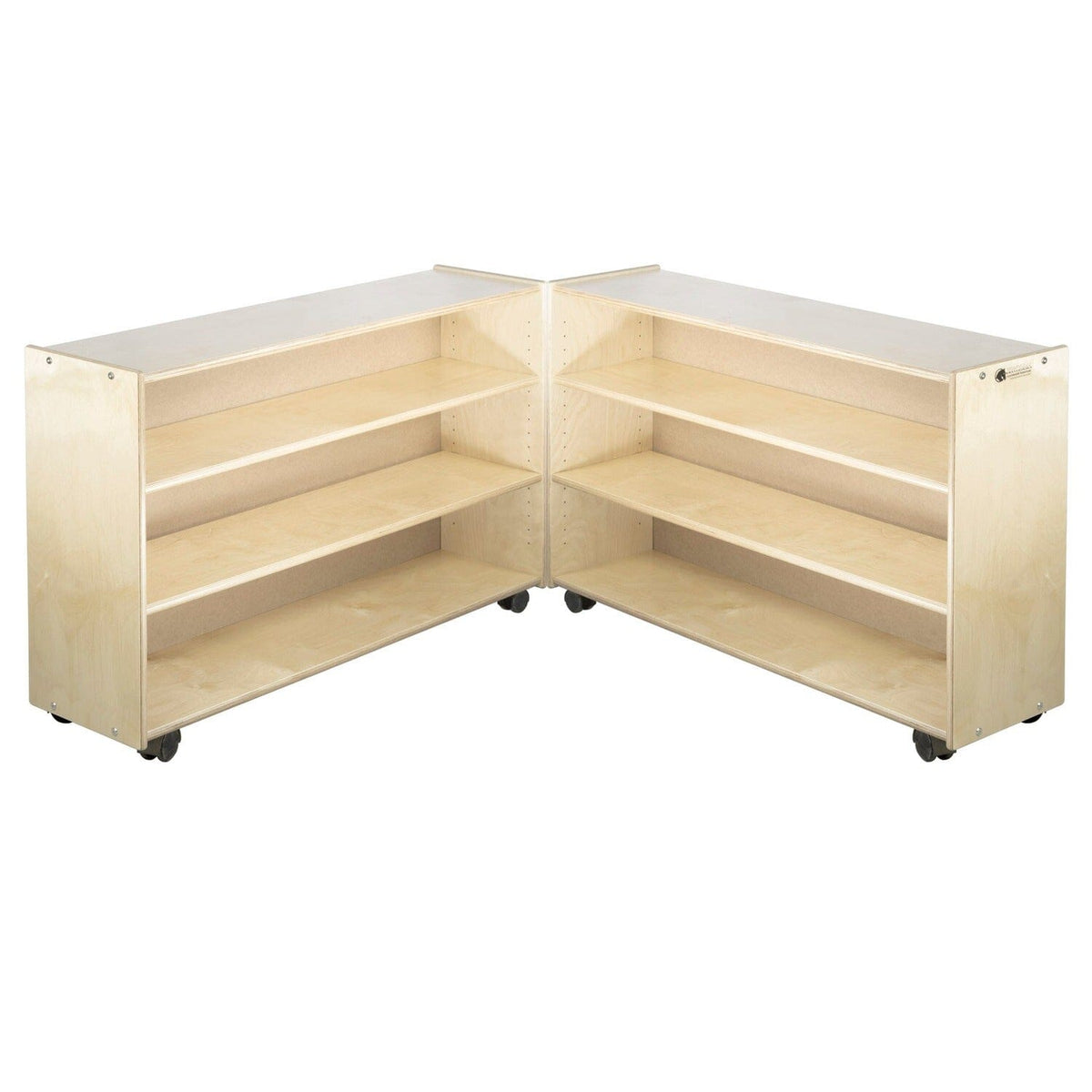 Adjustable 2 Shelf Units: Mid-Height Narrow | Trojan Classroom Furniture Early Learning Tables & Seating Trojan Classroom Furniture 
