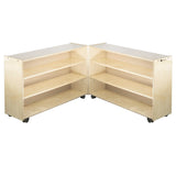 Adjustable 2 Shelf Units: Mid-Height Narrow | Trojan Classroom Furniture Early Learning Tables & Seating Trojan Classroom Furniture 
