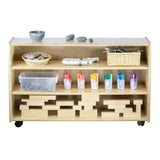 Adjustable 2 Shelf Units: Mid-Height Narrow | Trojan Classroom Furniture Early Learning Tables & Seating Trojan Classroom Furniture 