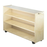 Adjustable 2 Shelf Units: Mid-Height Narrow | Trojan Classroom Furniture Early Learning Tables & Seating Trojan Classroom Furniture 