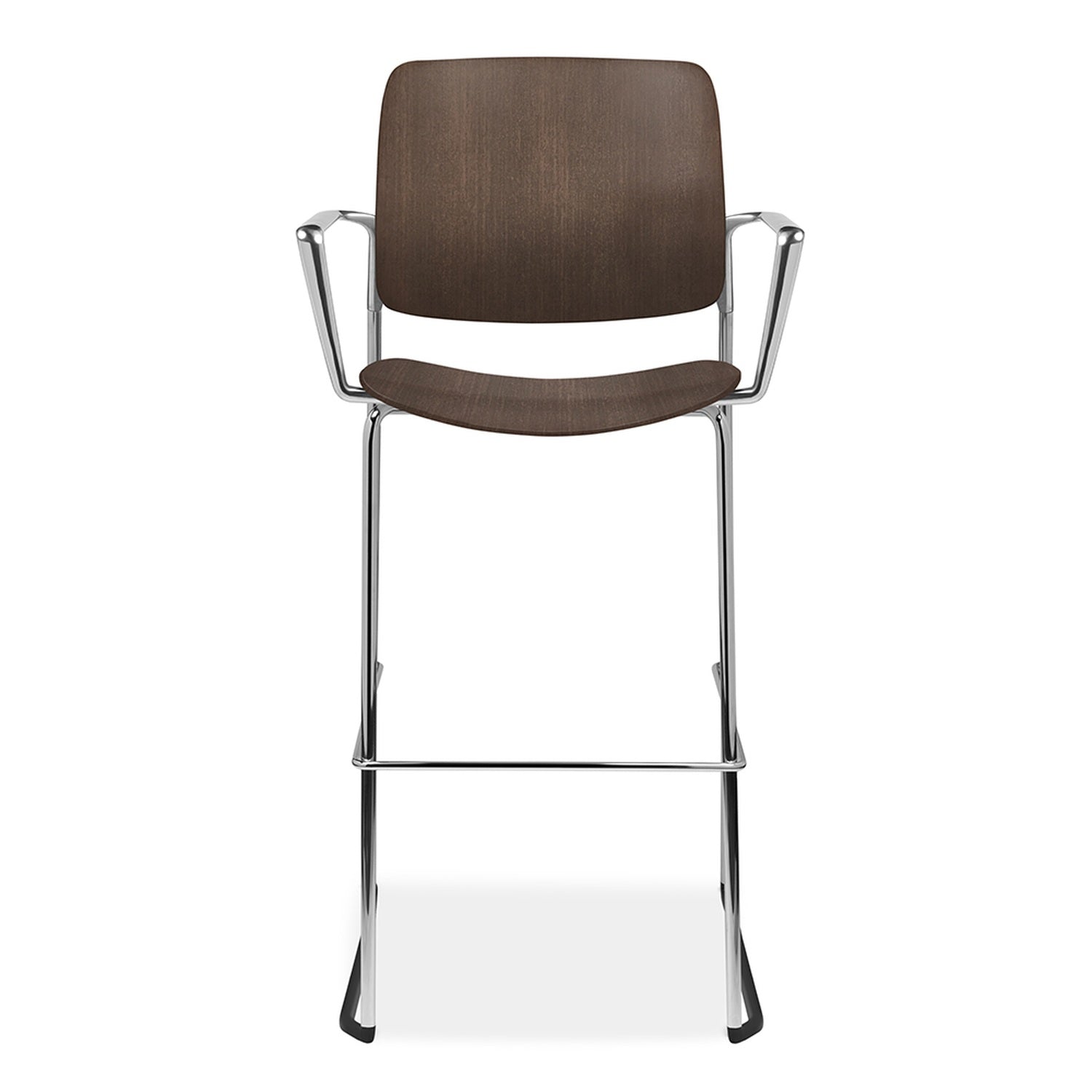 Allseating astute darkwood barsled looparm