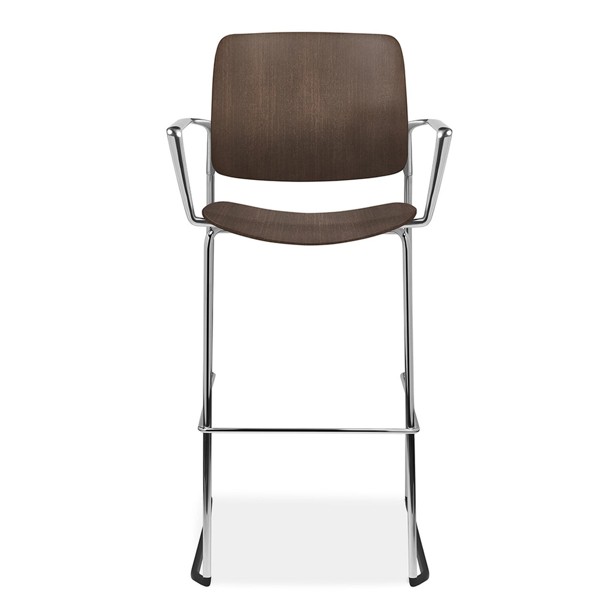 Allseating astute darkwood barsled looparm