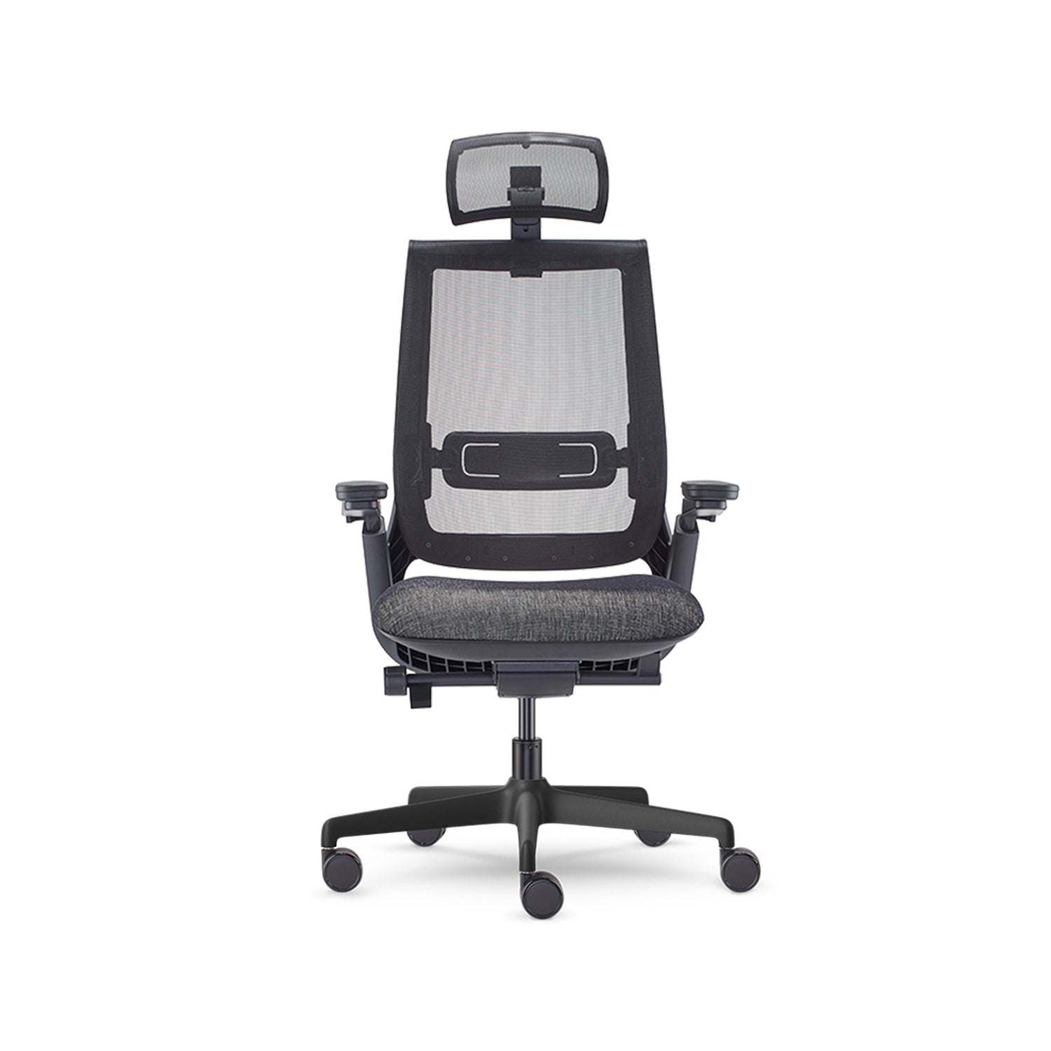 Equation — Equation With Height Adjustable Arms, Dual Pivot Arm Caps, Weight Activated Mechanism and Headrest