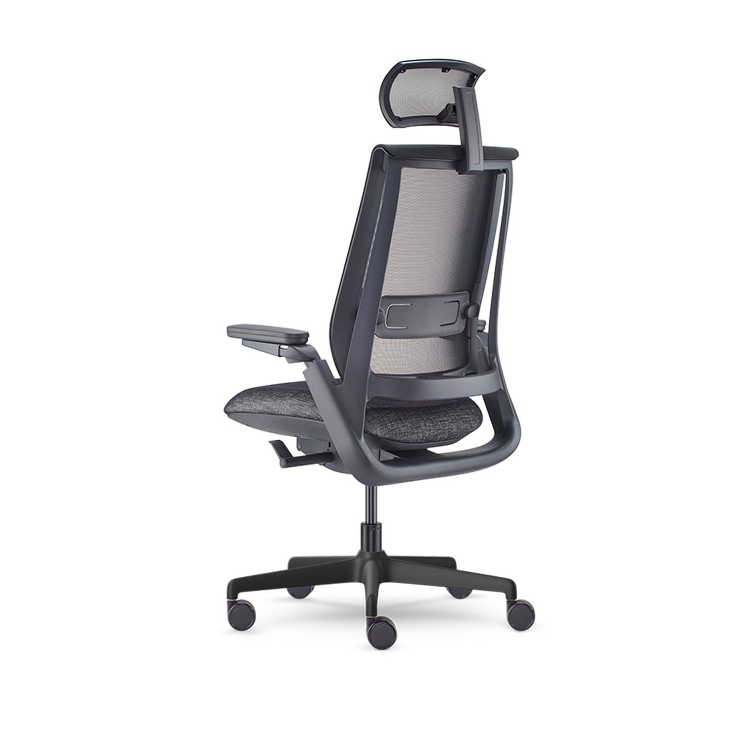 Equation — Equation With Height Adjustable Arms, Dual Pivot Arm Caps, Weight Activated Mechanism and Headrest