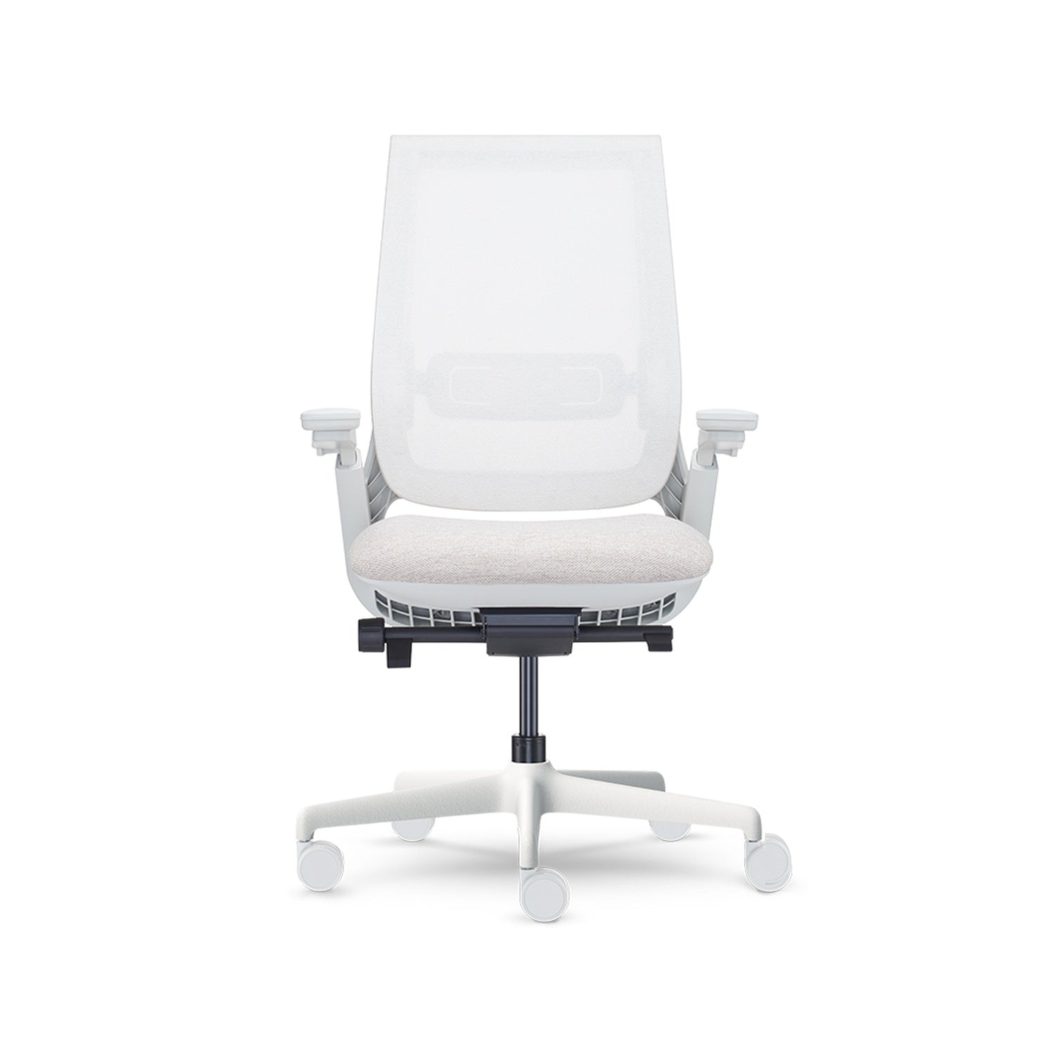 Equation — Equation With Height Adjustable Arms and Dual Pivot Arm Caps and Weight Activated Mechanism
