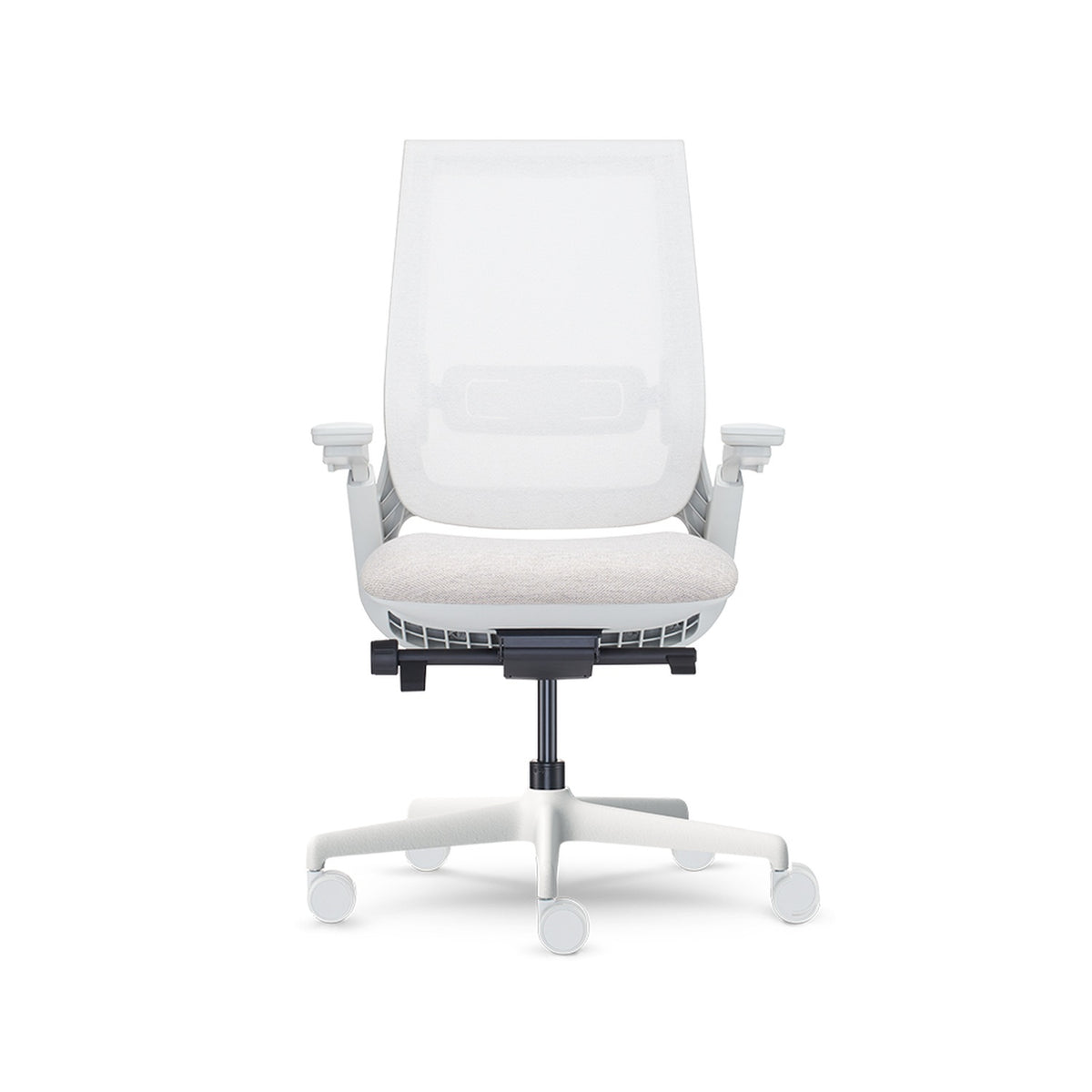 Equation — Equation With Height Adjustable Arms and Dual Pivot Arm Caps and Weight Activated Mechanism