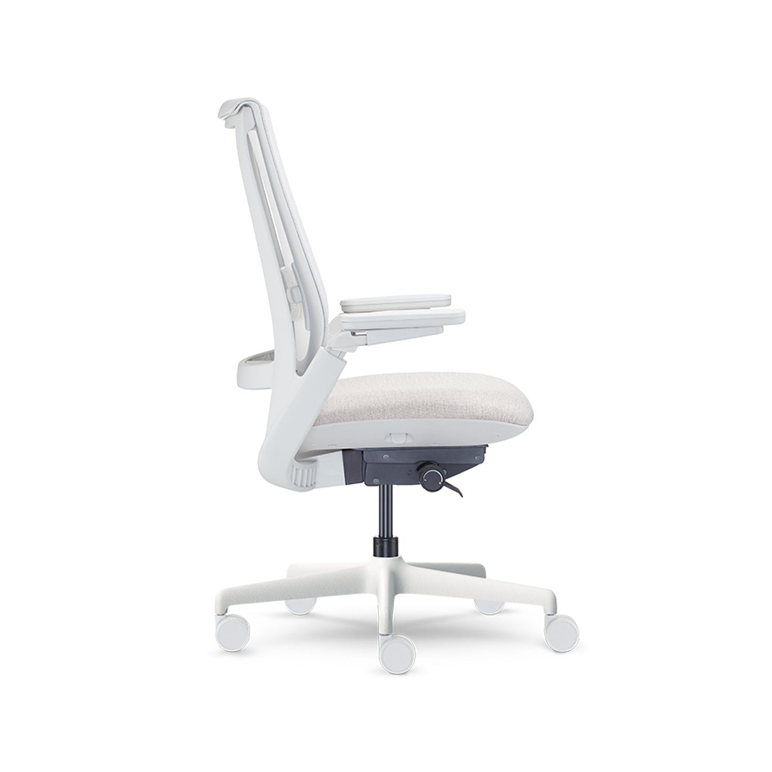 Equation — Equation With Height Adjustable Arms and Dual Pivot Arm Caps and Weight Activated Mechanism
