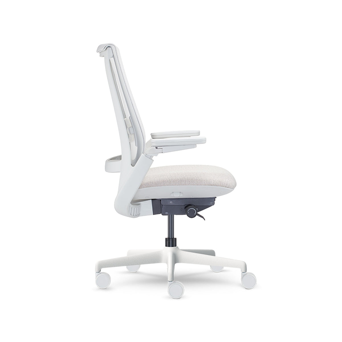 Equation — Equation With Height Adjustable Arms and Dual Pivot Arm Caps and Weight Activated Mechanism