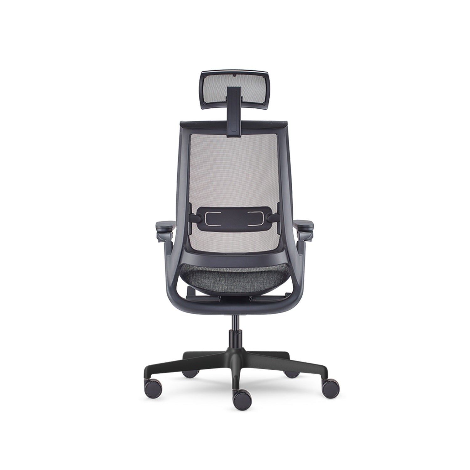 Equation — Equation With Height Adjustable Arms, Dual Pivot Arm Caps, Weight Activated Mechanism and Headrest