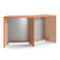 Pumpkin New Age Oak Strive Curved Table, fixed 36 inch