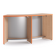 Pumpkin New Age Oak Strive Curved Table, fixed 36 inch