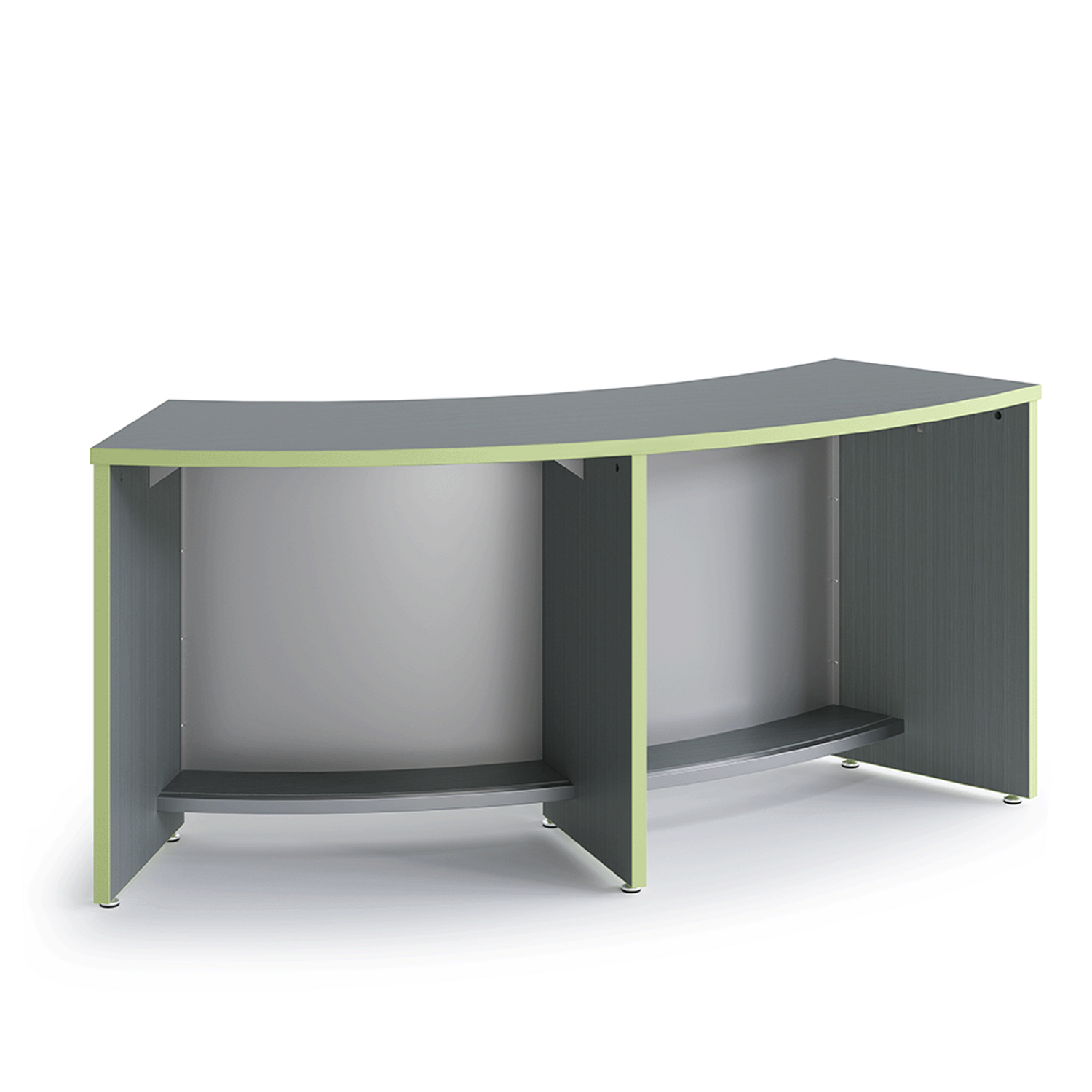 Apple green Cosmic Strandz Strive Curved Table, fixed 30 inch