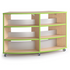 Lime Sugar Maple Strive Curved Double Shelf on casters