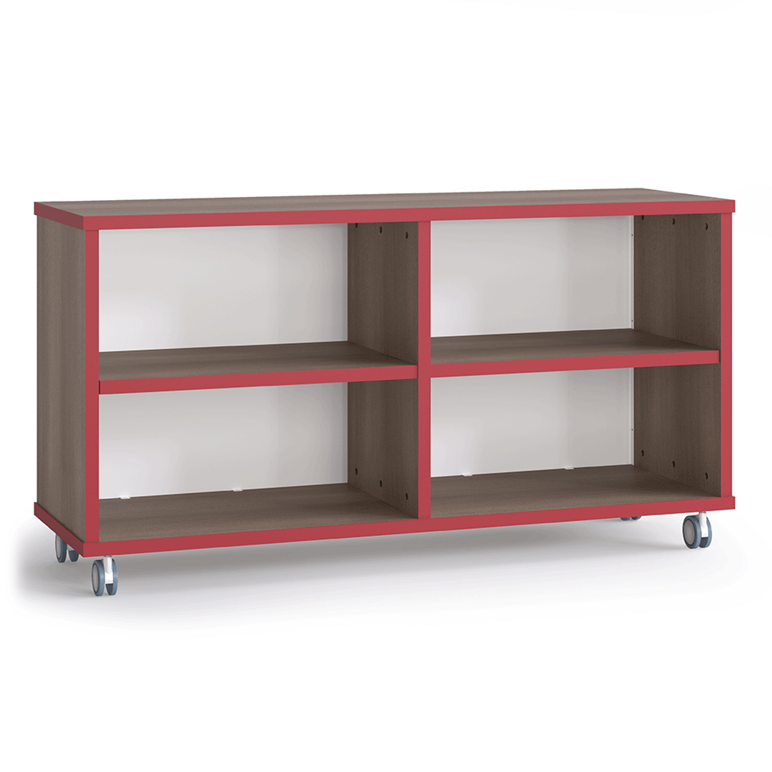 Strive Shelf with a whiteboard back, mobile 30 inch