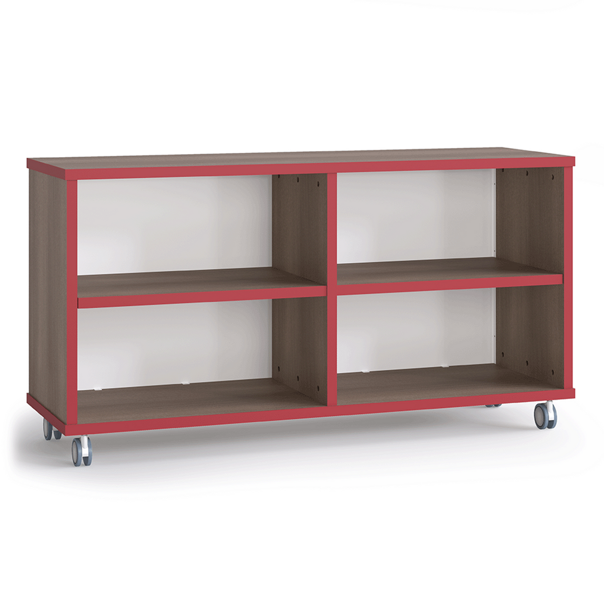 Strive Shelf with a whiteboard back, mobile 30 inch