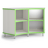 Casework Curved Inner Shelf 30_HighRise Lime PostLeg.png