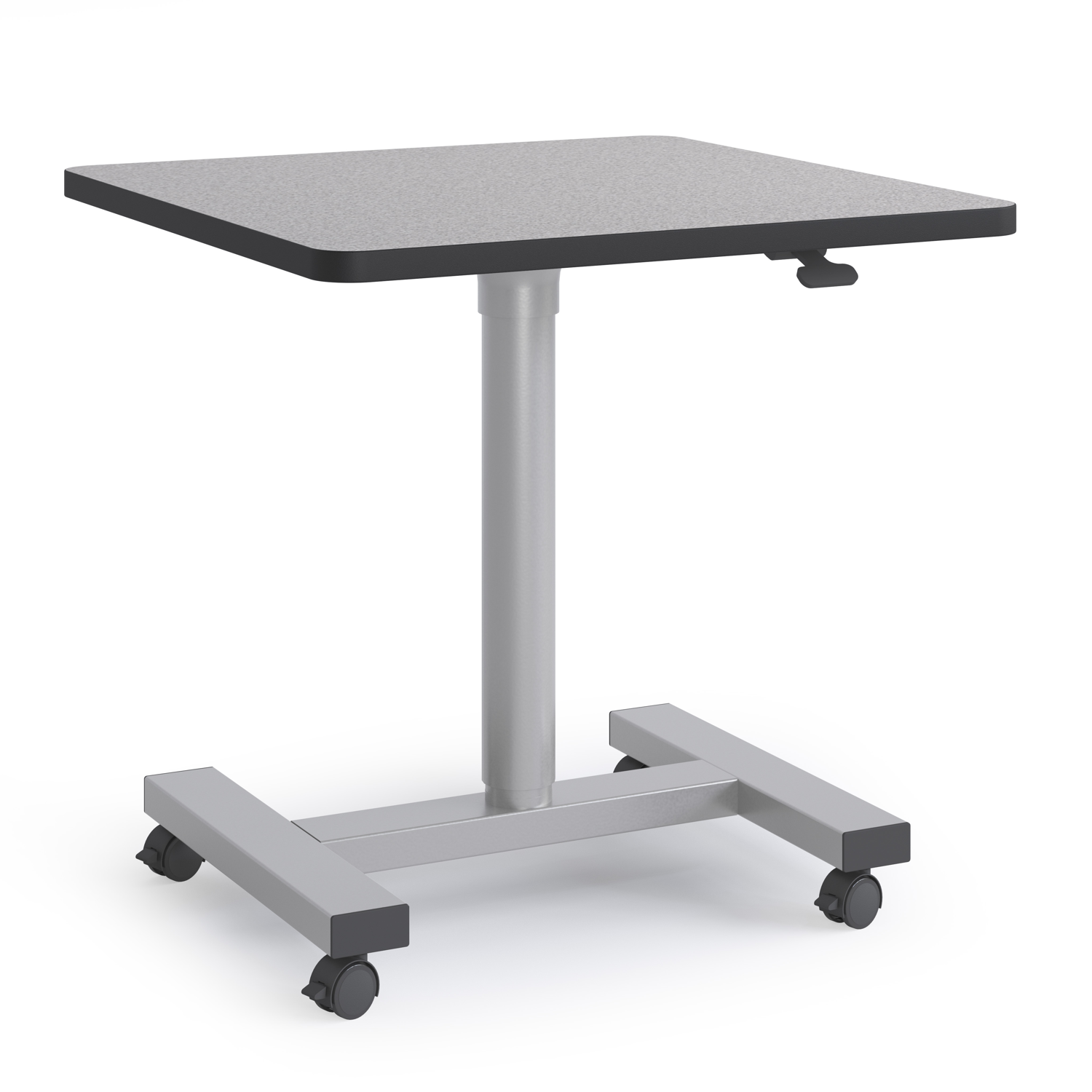 Gray Accelerator Sit Stand, square top