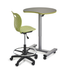Accelerator sit-stand crescent, 30-inch, with gas-lift chair