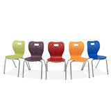 Alumni Educational Solutions | Air Four Leg Chair | Glide or Caster Options Stack Chair, Student Chair Alumni Educational Solutions 