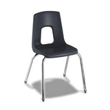 Alumni Educational Solutions | Classic Four Leg Chair | Glide or Caster Options Stack Chair, Student Chair Alumni Educational Solutions 