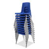 Alumni Educational Solutions | Classic Four Leg Chair | Glide or Caster Options Stack Chair, Student Chair Alumni Educational Solutions 