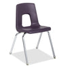 Alumni Educational Solutions | Classic Four Leg Chair | Glide or Caster Options Stack Chair, Student Chair Alumni Educational Solutions 